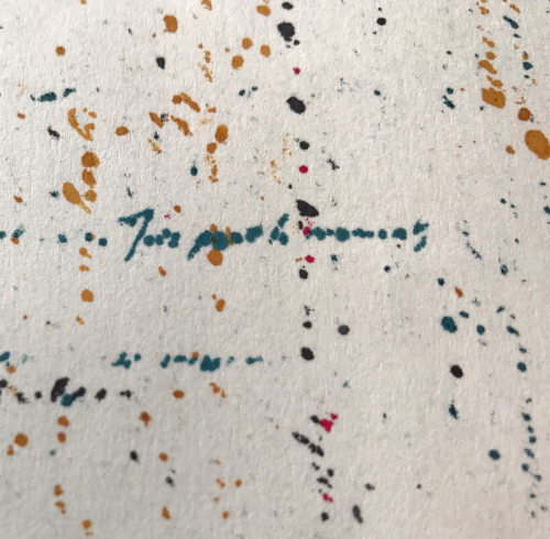 gros plan sur du papier buvard